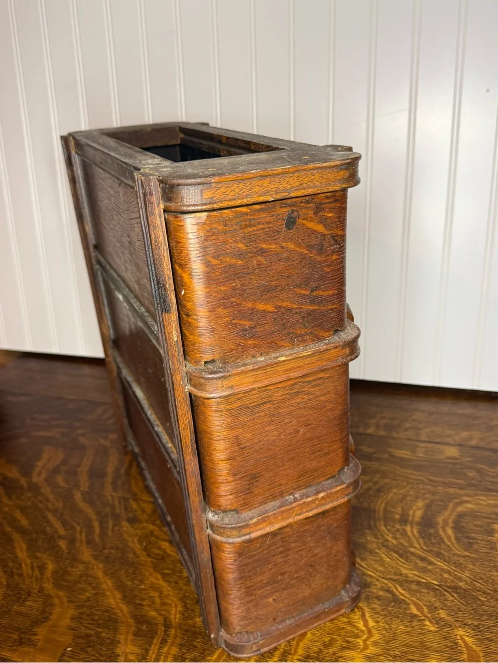 Antique Sewing Machine Drawer Cabinet: Carved Wooden Display Boxes, Ornate